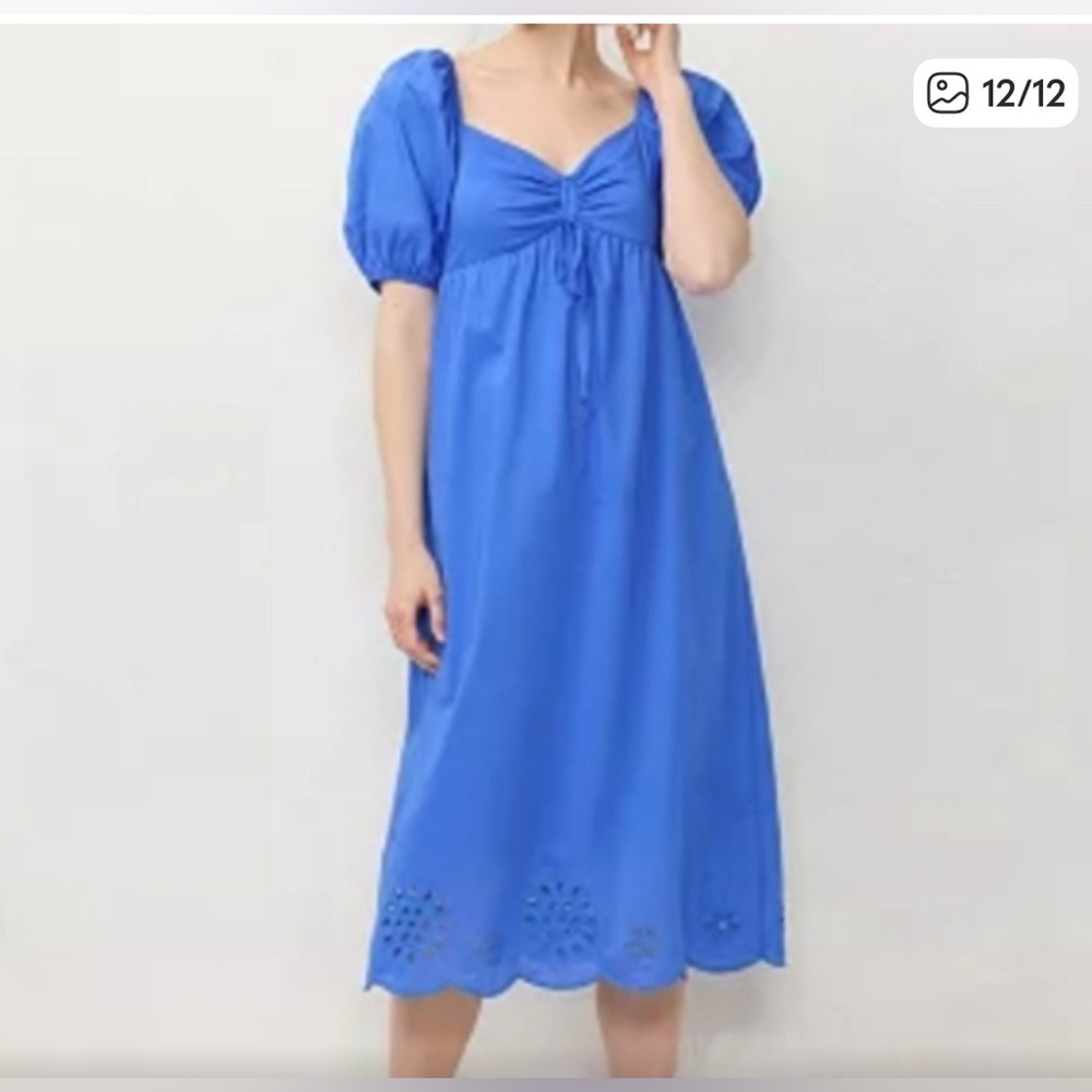 LC Lauren Conrad Royal Blue Midi Dress
